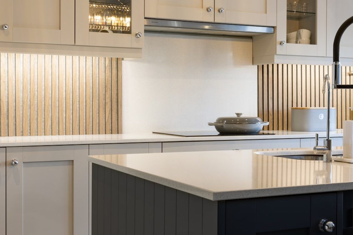 Kitchen cabinet detail with clean lines.