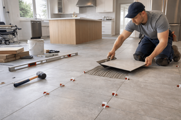 Tile edges and transitions: trims, profiles, finishes